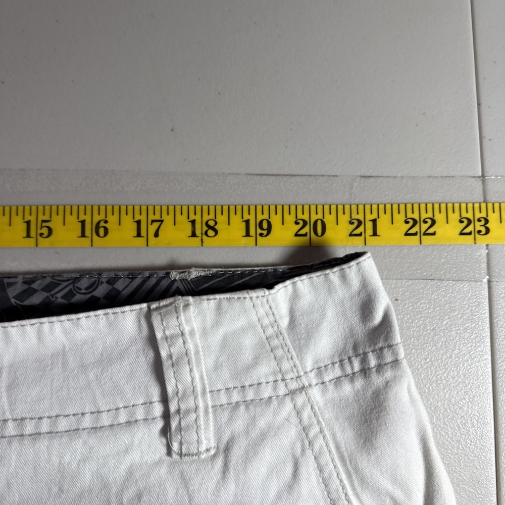 Ocean Pacific OP Cargo Shorts Mens 40 White Utility‎ Baggy Skater 90s Y2K Casual - Picture 11 of 13